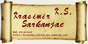Krasimir Sarkanjac vizit kartica